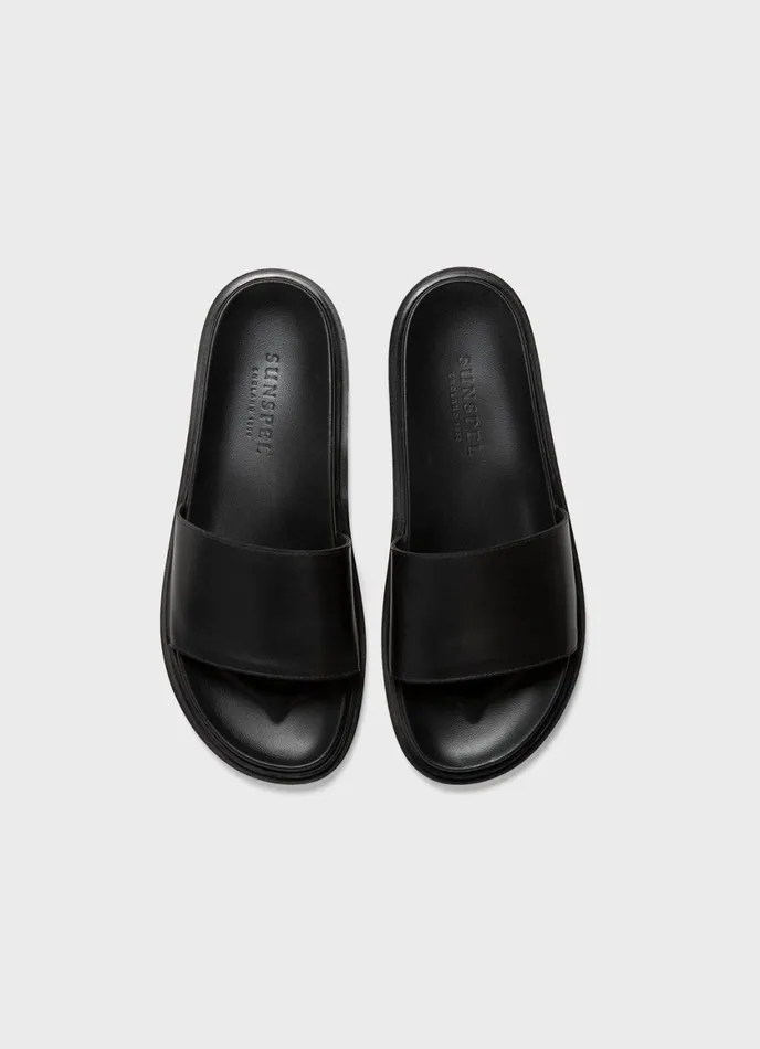 Leather Slider Men SUNSPEL Shoes