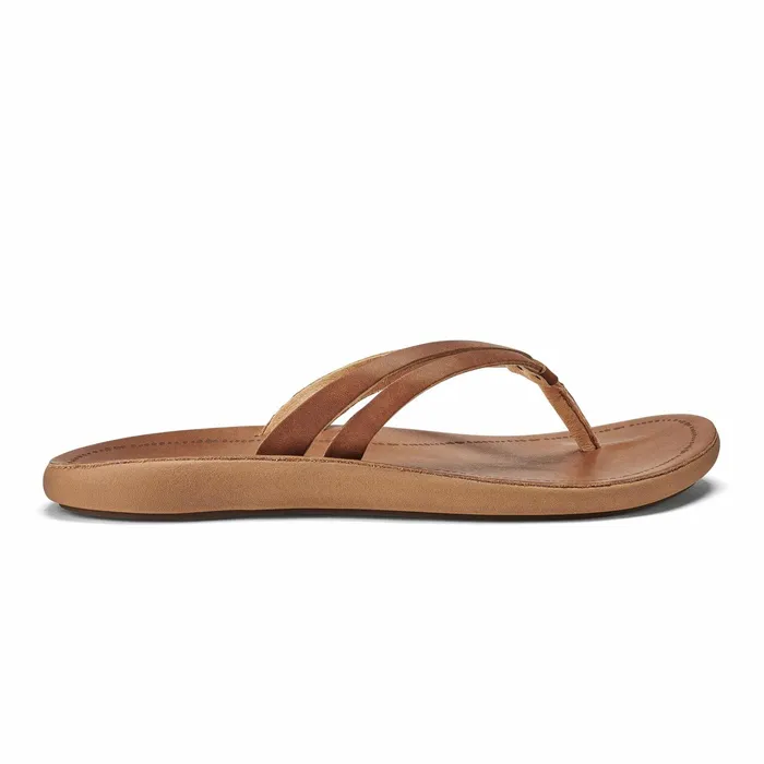 Leather Women Olukai Kpehe Luana Leather Sandals 8211 Sahara