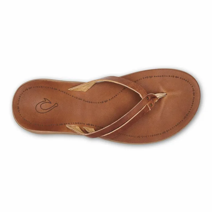 Leather Women Olukai Kpehe Luana Leather Sandals 8211 Sahara