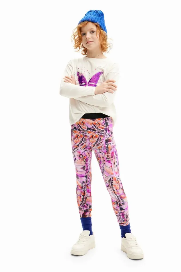 Leggings Kids Desigual Butterfly Wings Leggings Red