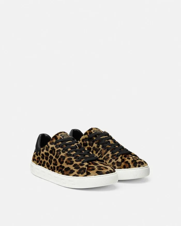 Leopard Greca Sneakers Animalier Men Versace Greca