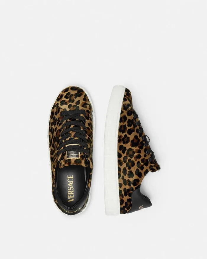 Leopard Greca Sneakers Animalier Men Versace Greca