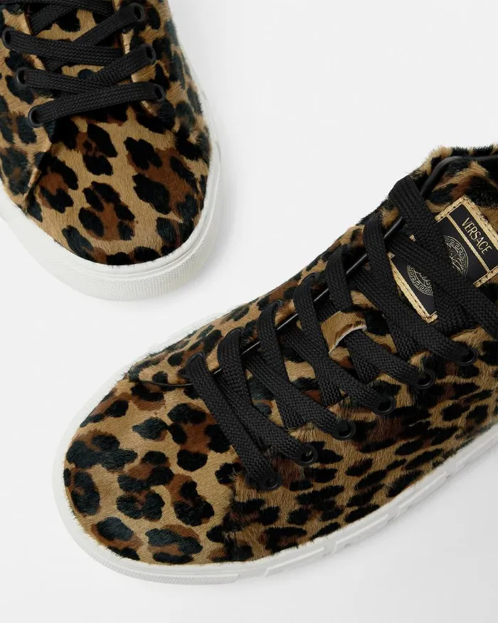 Leopard Greca Sneakers Animalier Men Versace Greca
