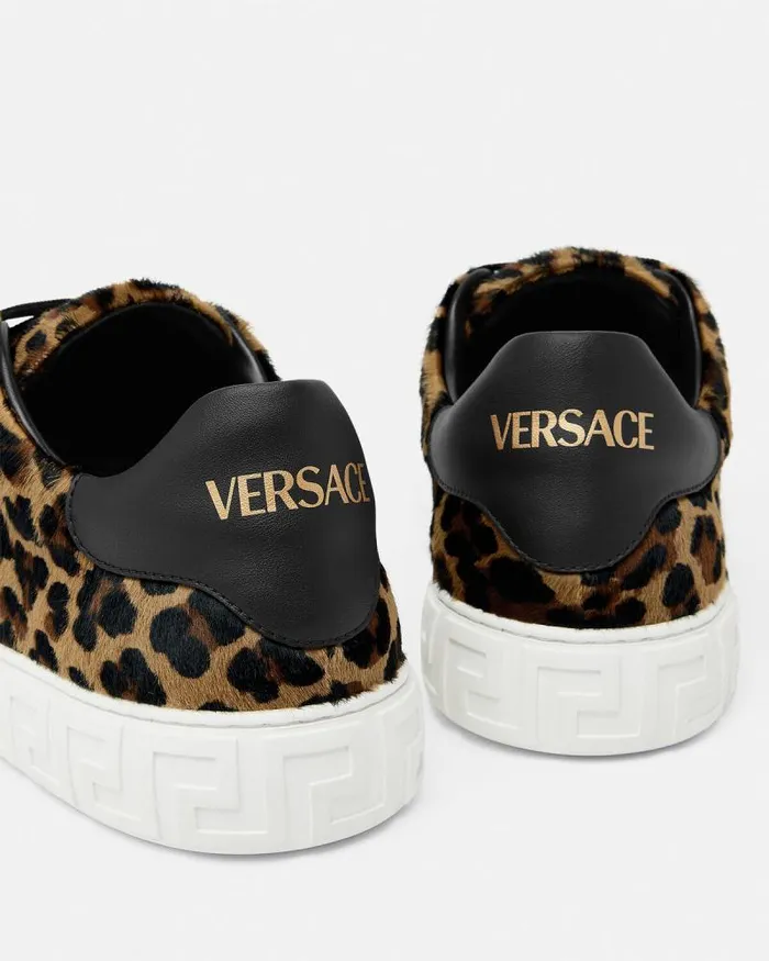Leopard Greca Sneakers Animalier Men Versace Greca