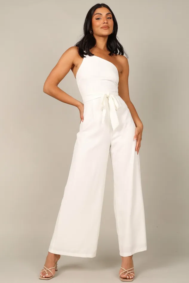 Leyton Jumpsuit White Jumpsuits and Rompers Petal and Pup Women