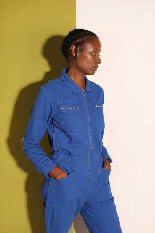 LF Markey Boilersuits Women Danny Boilersuit Cobalt Canvas
