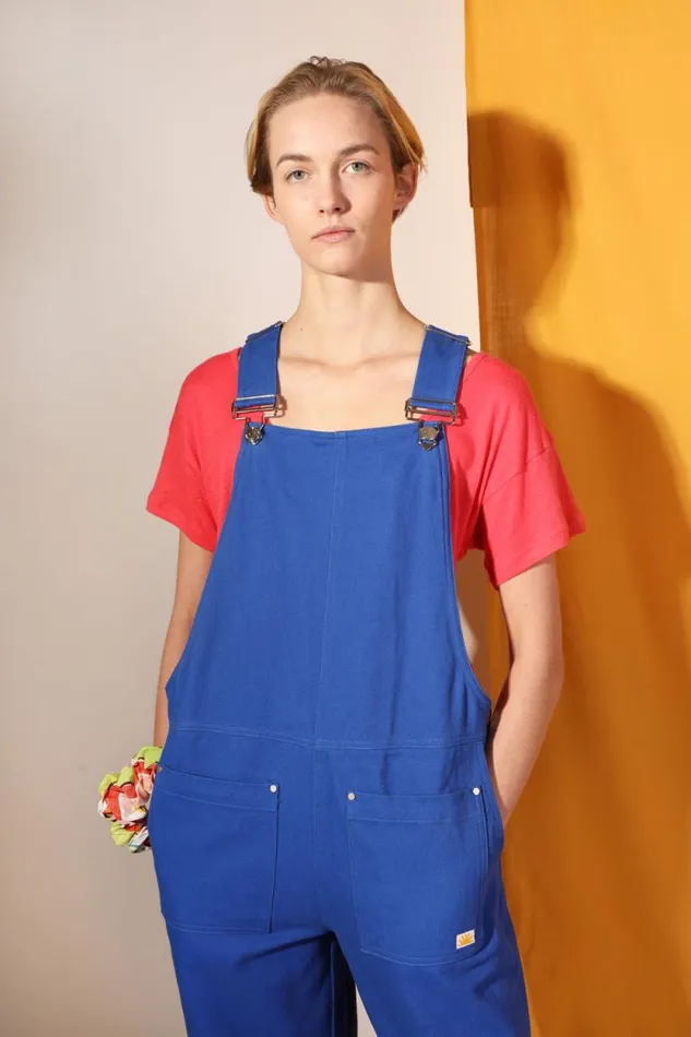 LF Markey Dungarees Women Cox Dungaree Cobalt