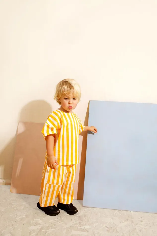 LF Markey Kids Kids Kids Woodlea Trouser Yellow Stripe
