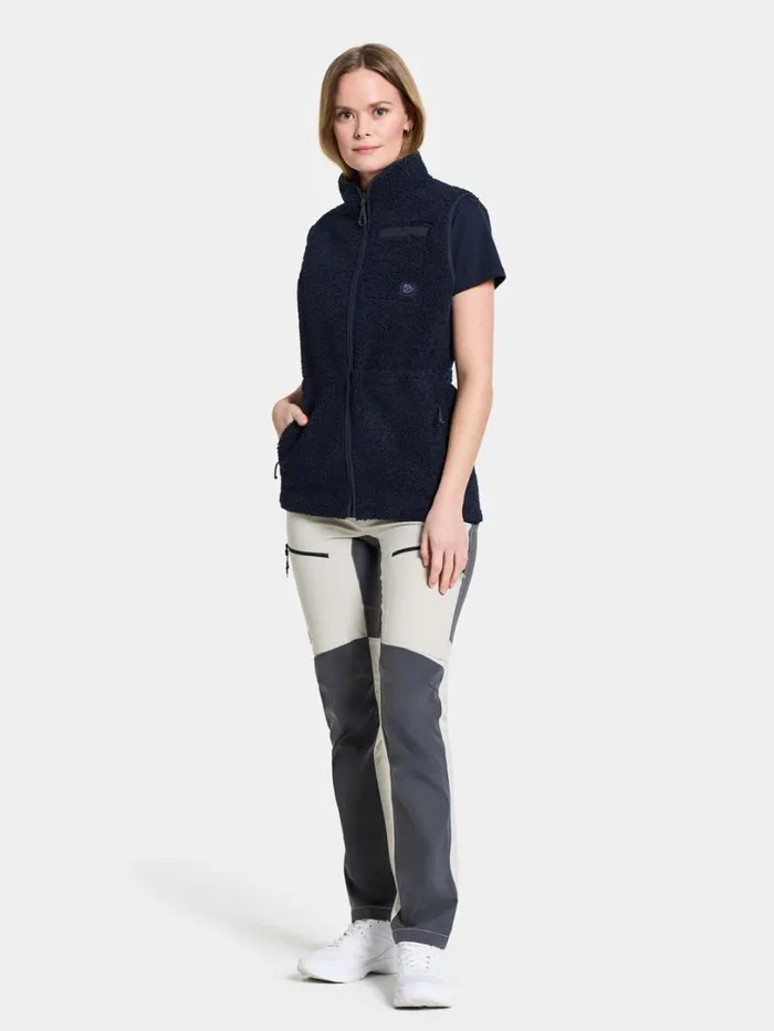 Libra Vest Dark Night Blue Women Didriksons Vests Libra Vest Dark Night Blue Women Didriksons Vests