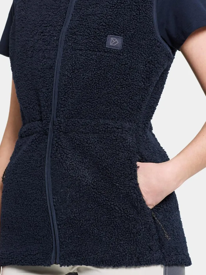 Libra Vest Dark Night Blue Women Didriksons Vests Libra Vest Dark Night Blue Women Didriksons Vests