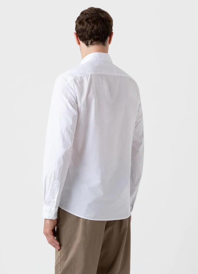 Lightweight Poplin Shirt White Men SUNSPEL Shirts