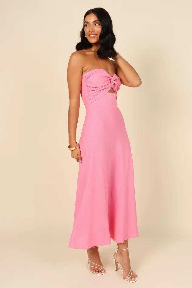 Linen Dresses Rosetta Dress Pink Petal and Pup Women