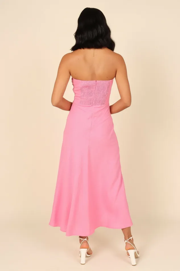 Linen Dresses Rosetta Dress Pink Petal and Pup Women