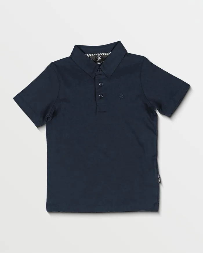 Little Boys Wowzer Polo Short Sleeve Shirt 8211 Navy Kids Volcom Shirts and Flannels