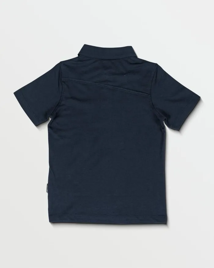 Little Boys Wowzer Polo Short Sleeve Shirt 8211 Navy Kids Volcom Shirts and Flannels