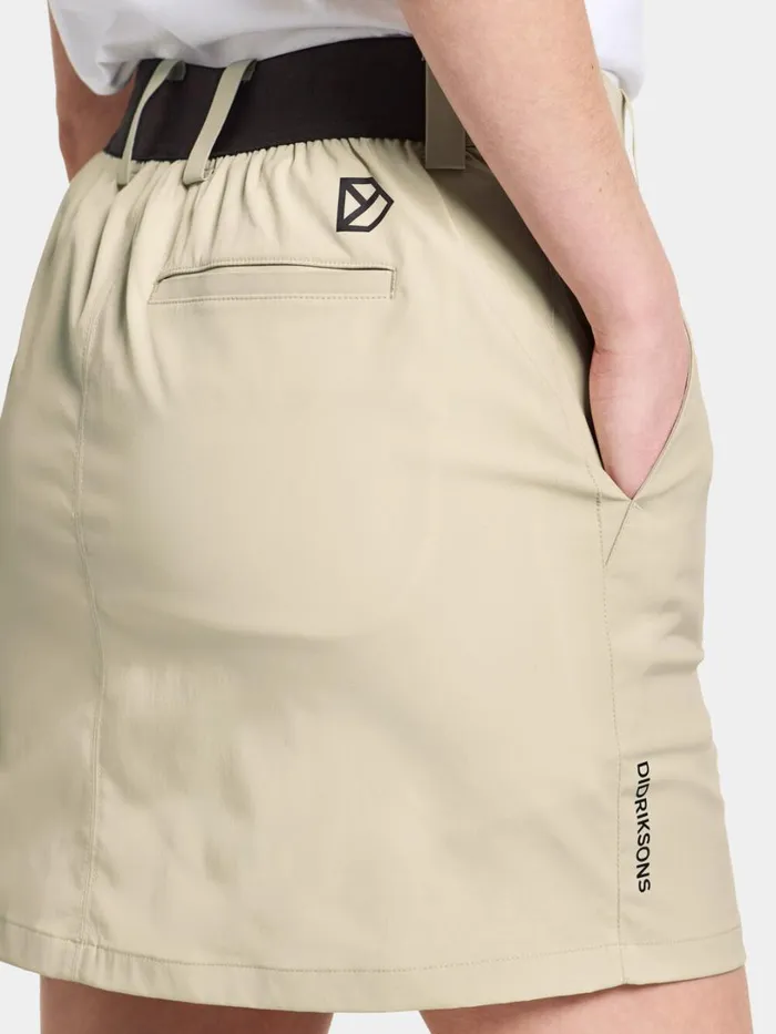 Liva Skirt Light Beige Women Didriksons Skirts