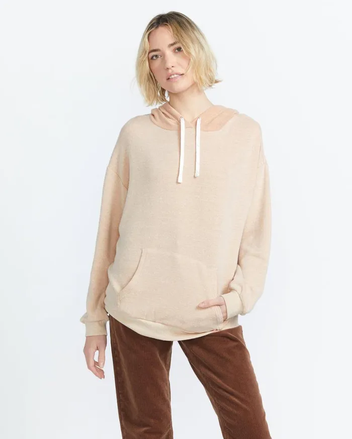 Lived In Lounge Frenchie Hoodie 8211 Sandstorm Womens Volcom Hoodies and Sweatshirts