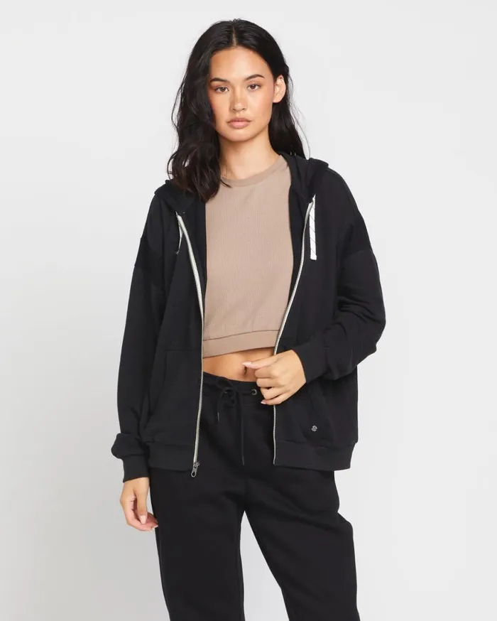 Lived In Lounge Frenchie Zip Hoodie 8211 Black Womens Volcom Hoodies and Sweatshirts Lived In Lounge Frenchie Zip Hoodie 8211 Black Womens Volcom Hoodies and Sweatshirts