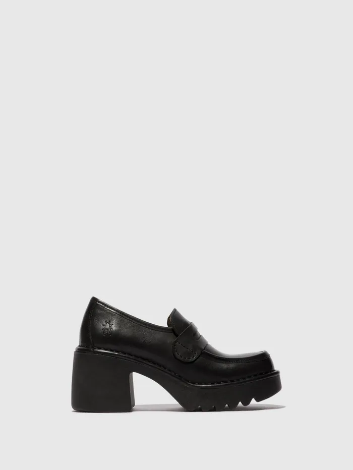 Loafers Shoes MULY252FLY BLACK Women Fly London Shoes