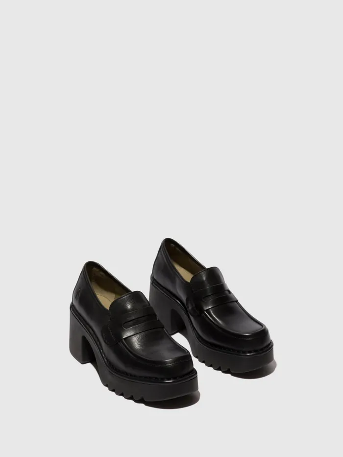 Loafers Shoes MULY252FLY BLACK Women Fly London Shoes