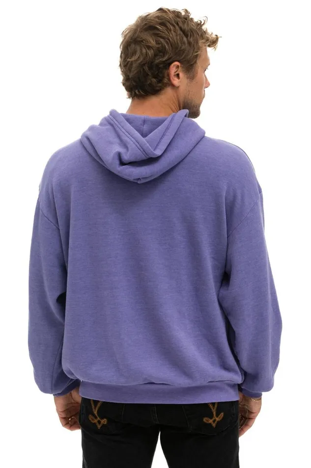 Logo Pullover Relaxed Hoodie 8211 Lavender WomenMen Aviator Nation Hoodies