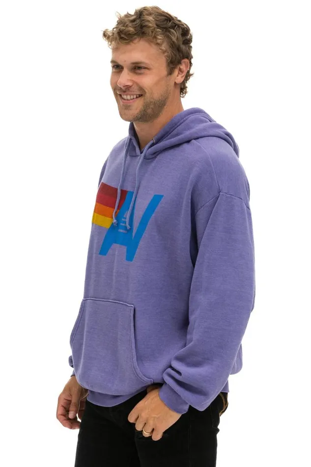 Logo Pullover Relaxed Hoodie 8211 Lavender WomenMen Aviator Nation Hoodies