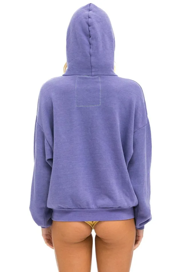 Logo Pullover Relaxed Hoodie 8211 Lavender WomenMen Aviator Nation Hoodies
