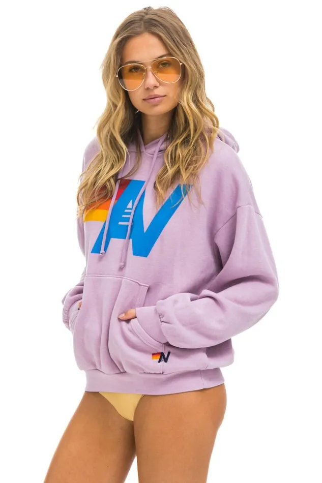 Logo Pullover Relaxed Hoodie 8211 Mauve WomenMen Aviator Nation Hoodies