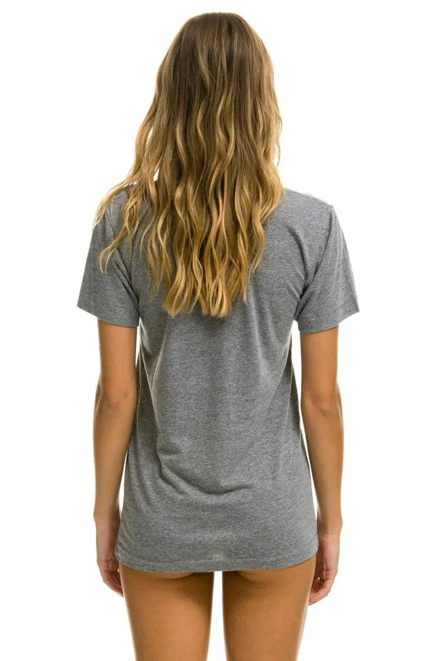 Logo Tee 8211 Heather Grey WomenMen Aviator Nation Tees