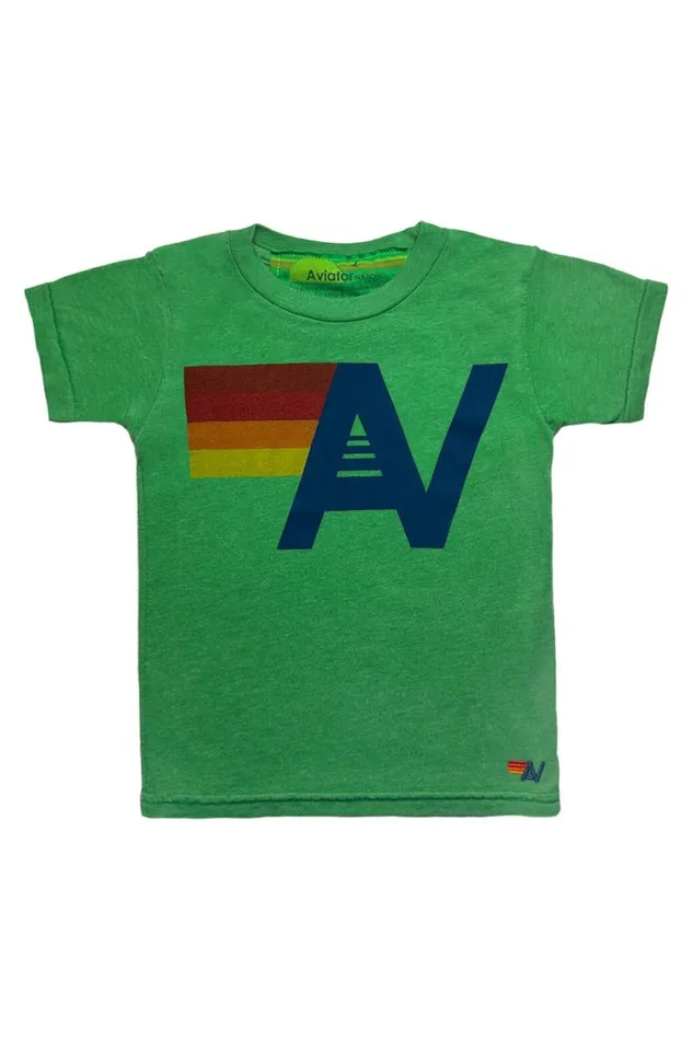 Logo Tee 8211 Kelly Green Kids Aviator Nation Tees