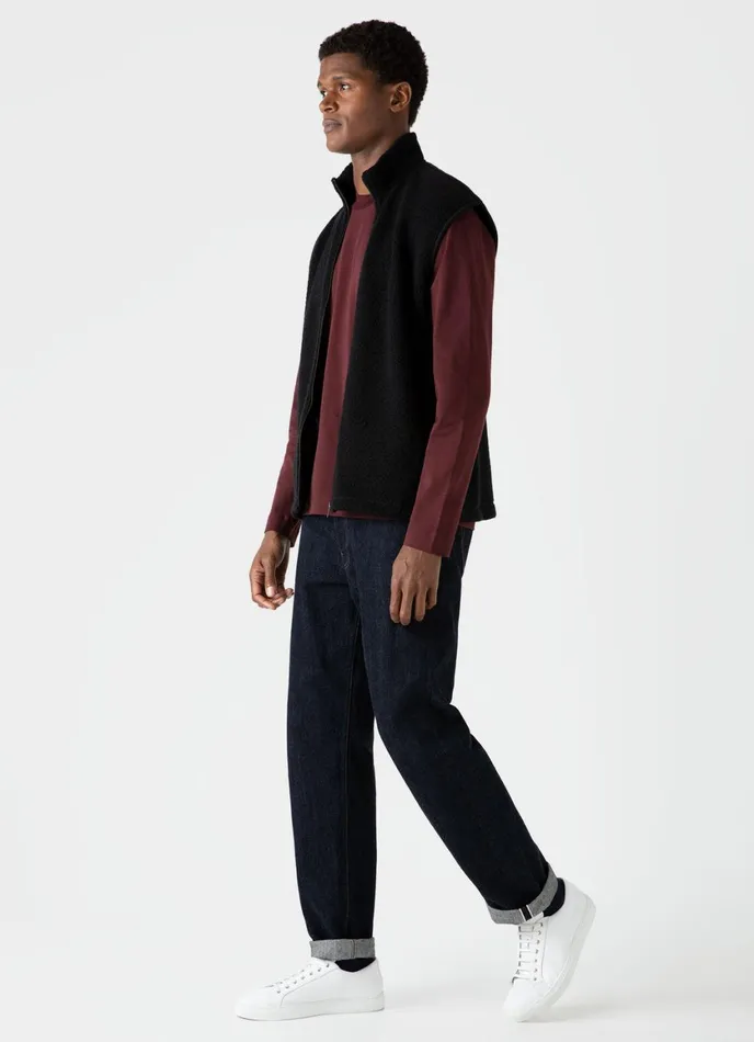 Long Sleeve Heavyweight Tshirt Maroon Men SUNSPEL Tshirts