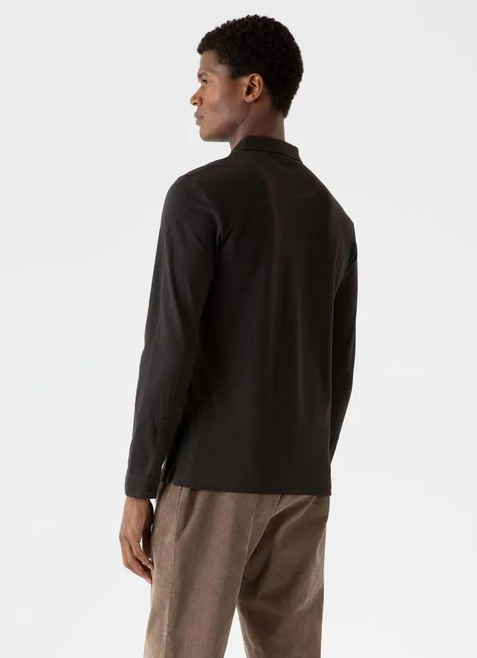 Long Sleeve Riviera Polo Shirt Coffee Men SUNSPEL Polo Shirts