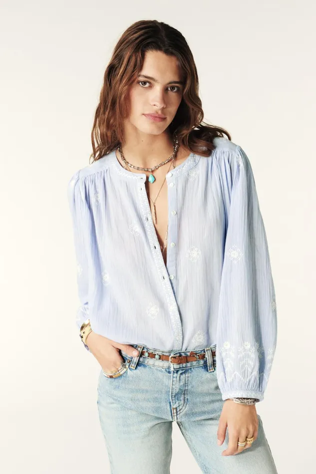 LongSleeve Shirt Duha Green Women Baandsh Tops and Shirts