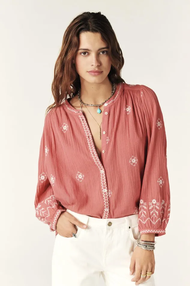 LongSleeve Shirt Duha Green Women Baandsh Tops and Shirts