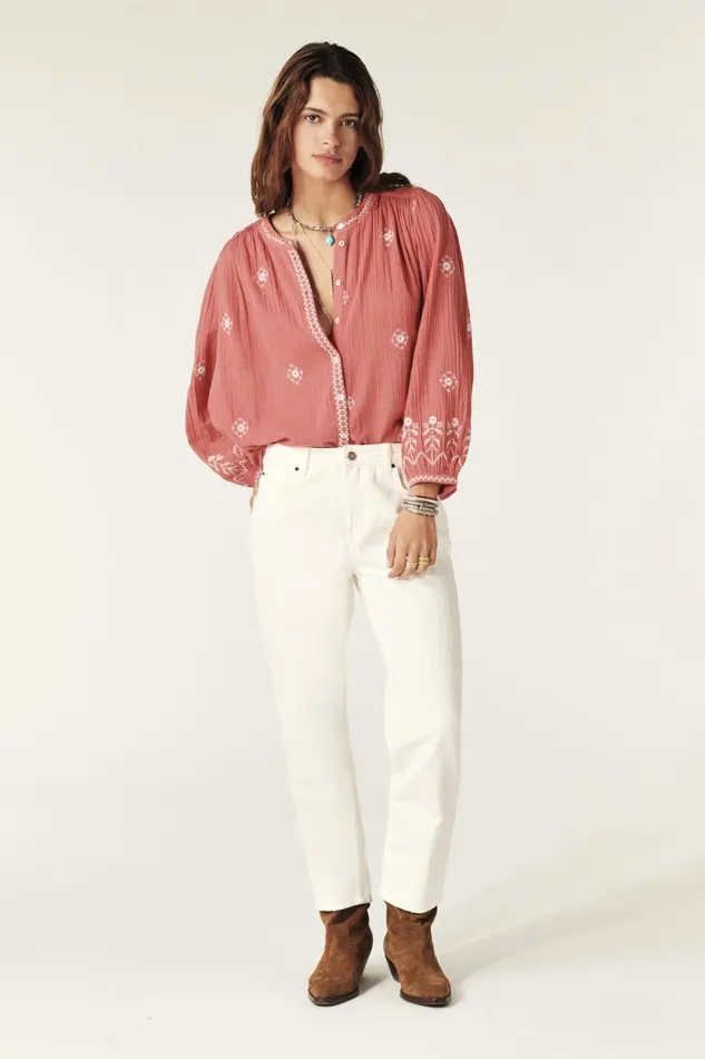 LongSleeve Shirt Duha Green Women Baandsh Tops and Shirts