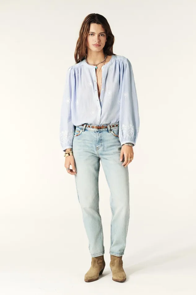 LongSleeve Shirt Duha Green Women Baandsh Tops and Shirts