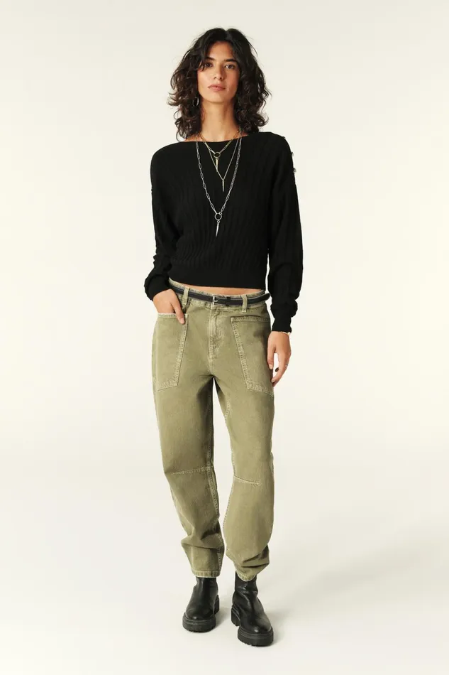 LongSleeve Sweater Jynx Black Women Baandsh Sweaters and Cardigans