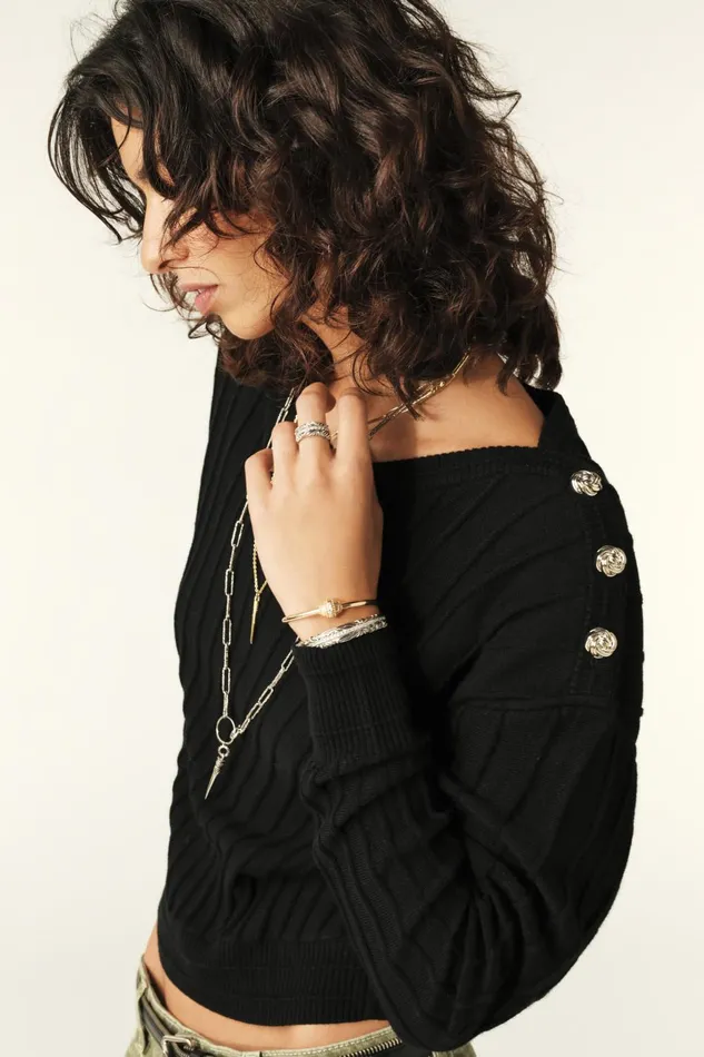 LongSleeve Sweater Jynx Black Women Baandsh Sweaters and Cardigans