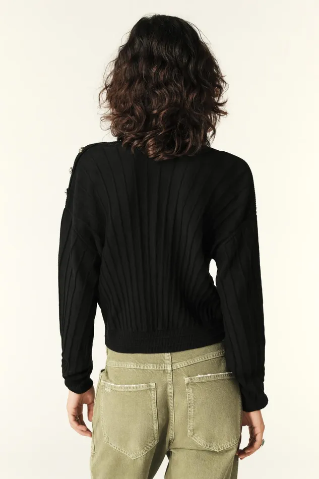 LongSleeve Sweater Jynx Black Women Baandsh Sweaters and Cardigans
