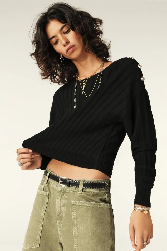 LongSleeve Sweater Jynx Black Women Baandsh Sweaters and Cardigans