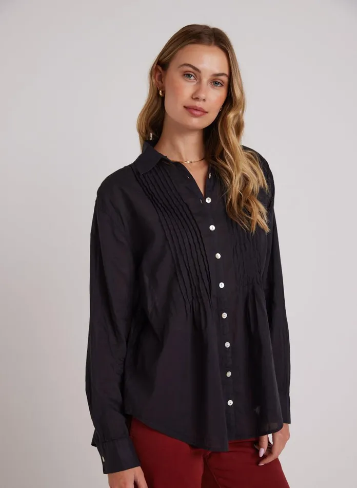 Long Sleeve Women Bella Dahl Pintuck Flowy Shirt 8211 Black Long Sleeve Women Bella Dahl Pintuck Flowy Shirt 8211 Black