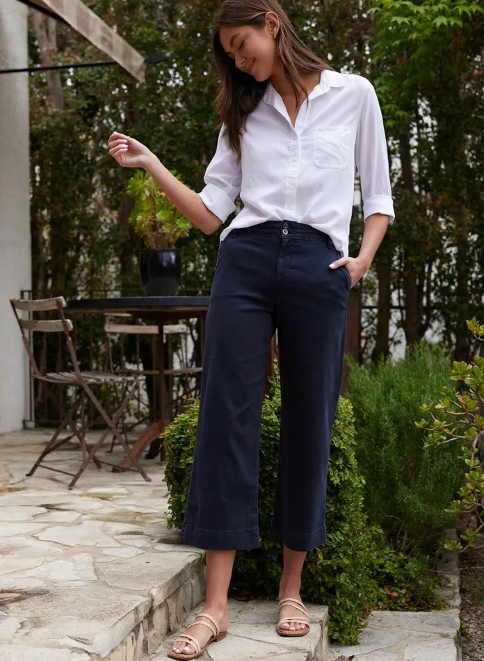 Long Sleeve Women Bella Dahl Shirt Tail Button Down 8211 White