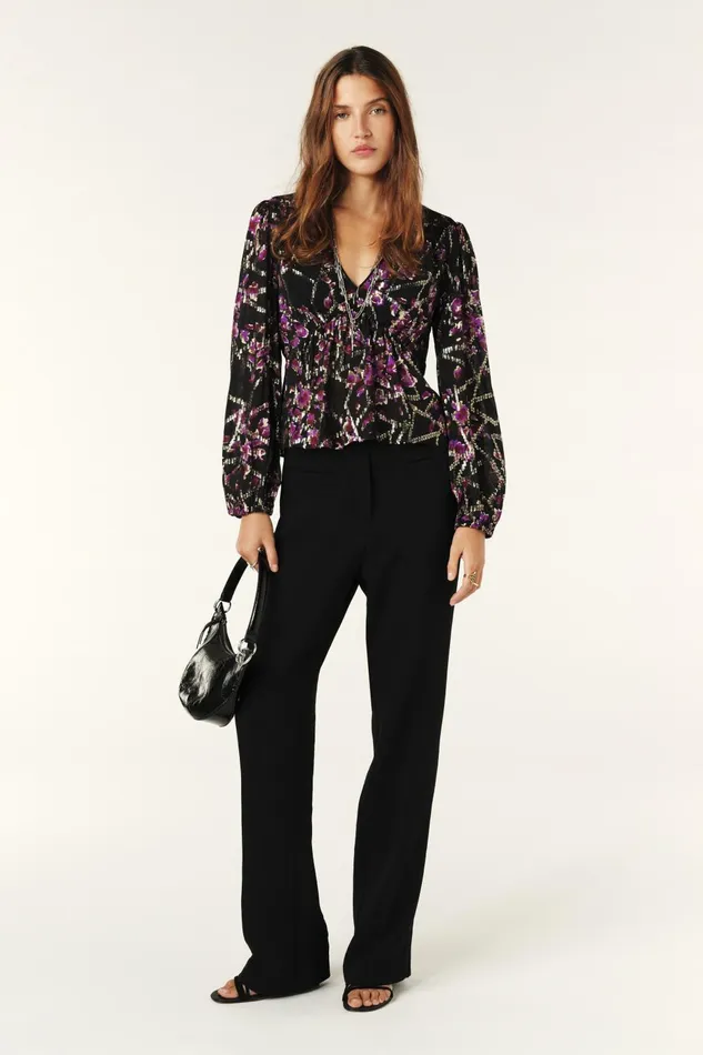 LongSleeved Top Divine Black Women Baandsh Tops and Shirts
