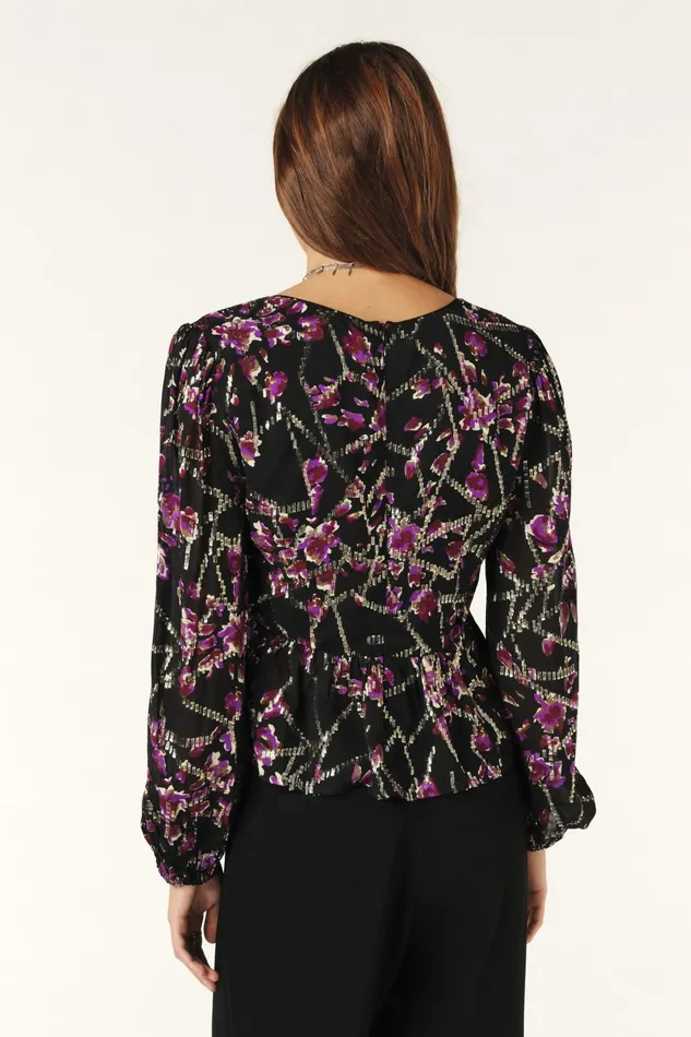 LongSleeved Top Divine Black Women Baandsh Tops and Shirts