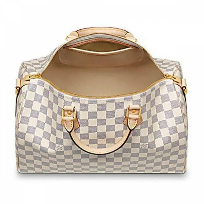 Louis Vuitton Damier Azur Canvas Speedy Bandouliere 35 N41372 8211 Louis Vuitton Handbag Store Women Louis Vuitton Speedy Bag