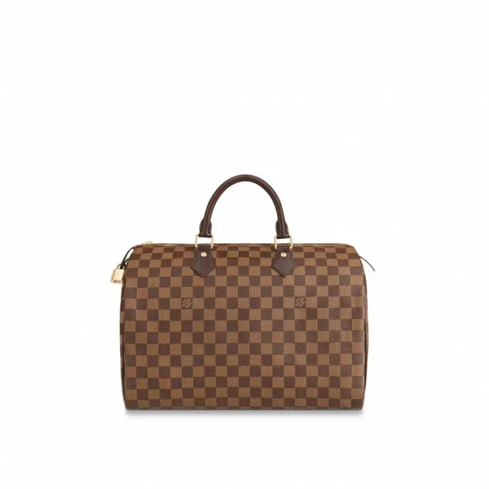Louis Vuitton Damier Ebene Canvas Speedy 35 N41363 8211 Louis Vuitton Handbag Store Women Louis Vuitton Speedy Bag