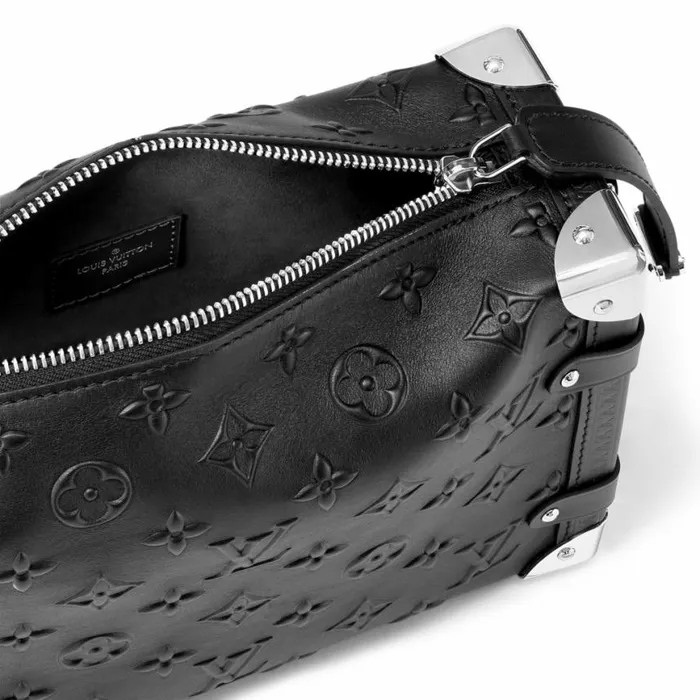 Louis Vuitton M21709 Side Trunk MM Black Fashion Leather 8211 Louis Vuitton Handbag Store Women Louis Vuitton Trunk Bag