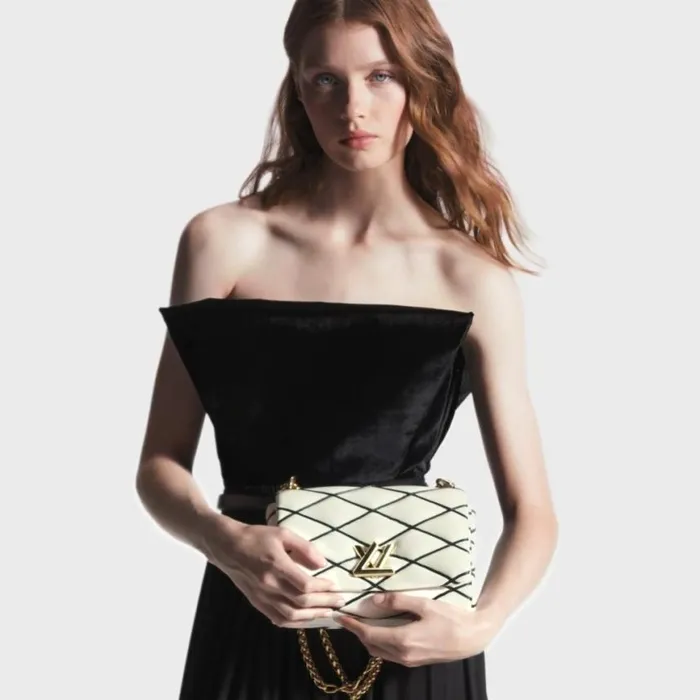 Louis Vuitton M22890 GO14 MM WhiteBlack 8211 Louis Vuitton Handbag Store Women Louis Vuitton Twist Bag