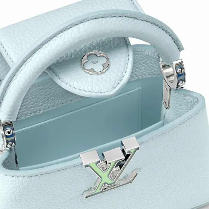 Louis Vuitton M23289 LV SKI Capucines Mini Blue Glacier 8211 Louis Vuitton Handbag Store Women Louis Vuitton Capucines Bag