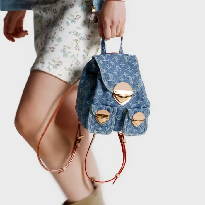 Louis Vuitton M46836 Venice Denim Blue 8211 Louis Vuitton Handbag Store Women Louis Vuitton Backpacks